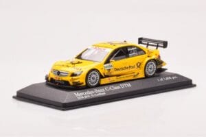Mercedes C-Class W204 DTM Deutsche Post AMG Mercedes #17 D. Coulthard DTM 2010 Minichamps 1:43 400103817 Metal — billede 2 af 4