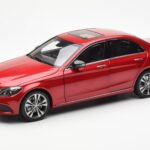 Mercedes C-Class W205 Rød Metallic Asia Exclusive Norev 1:18