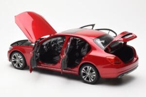 Mercedes C-Class W205 Rød Metallic Asia Exclusive Norev 1:18 183835 Metal — billede 5 af 8