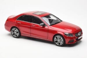 Mercedes C-Class W205 Rød Metallic Asia Exclusive Norev 1:18 183835 Metal — billede 6 af 8