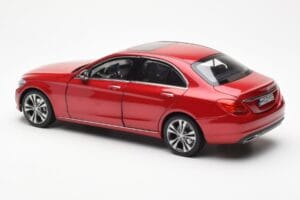 Mercedes C-Class W205 Rød Metallic Asia Exclusive Norev 1:18 183835 Metal — billede 7 af 8
