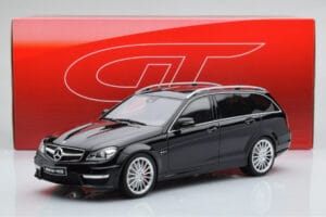 Mercedes C63 AMG S204 T-Model Sort GT Spirit 1:18 GT760 Resin — billede 6 af 6