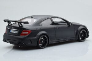 Mercedes C63 AMG W204 Black Series Mat Sort GT Spirit 1:18 GT843 Resin — billede 2 af 6