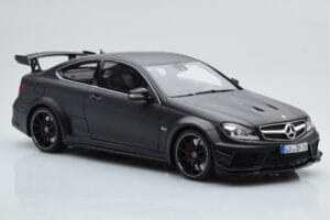 Mercedes C63 AMG W204 Black Series Mat Sort GT Spirit 1:18 GT843 Resin — billede 4 af 6