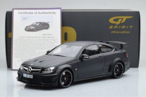 Mercedes C63 AMG W204 Black Series Mat Sort GT Spirit 1:18 GT843 Resin — billede 6 af 6