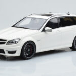 Mercedes C63 AMG S204 T-Model Hvid GT Spirit 1:18