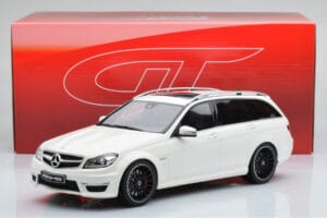 Mercedes C63 AMG S204 T-Model Hvid GT Spirit 1:18 GT147 Resin — billede 8 af 8
