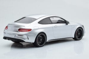 Mercedes C63S AMG C205 Coupe Sølv GT Spirit 1:18 GT116 Resin — billede 2 af 6