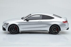 Mercedes C63S AMG C205 Coupe Sølv GT Spirit 1:18 GT116 Resin — billede 3 af 6