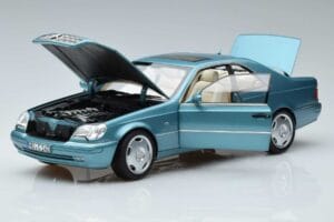 Mercedes CL600 C140 Blå Metallic Norev 1:18 183448 Metal — billede 2 af 7