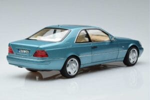 Mercedes CL600 C140 Blå Metallic Norev 1:18 183448 Metal — billede 3 af 7