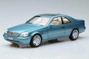 Mercedes CL600 C140 Blå Metallic Norev 1:18 183448 Metal