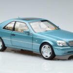 Mercedes CL600 C140 Blå Metallic Norev 1:18 183448 Metal - image 5 of 7