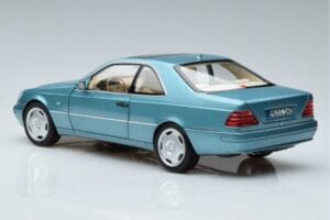 Mercedes CL600 C140 Blå Metallic Norev 1:18 183448 Metal — billede 6 af 7