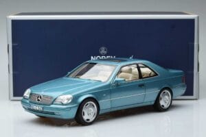 Mercedes CL600 C140 Blå Metallic Norev 1:18 183448 Metal — billede 7 af 7