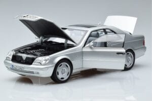 Mercedes CL600 C140 Sølv Metallic Norev 1:18 183446 Metal — billede 2 af 7