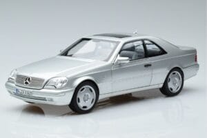 Mercedes CL600 C140 Sølv Metallic Norev 1:18 183446 Metal