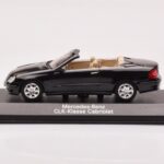 Mercedes CLK A209 Cabriolet Obsidian Sort Metallic Minichamps 1:43