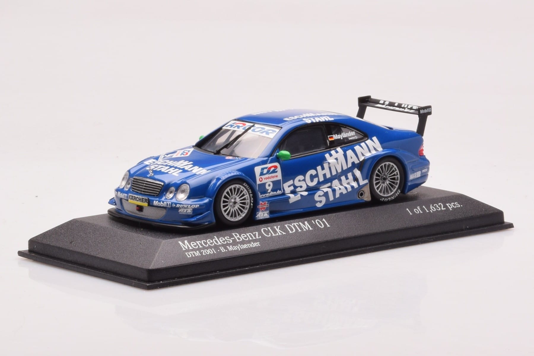 Mercedes CLK DTM Team Manthey #9 B. Maylander DTM 2001 Minichamps 1:43 400013109 Metal — billede 2 af 4