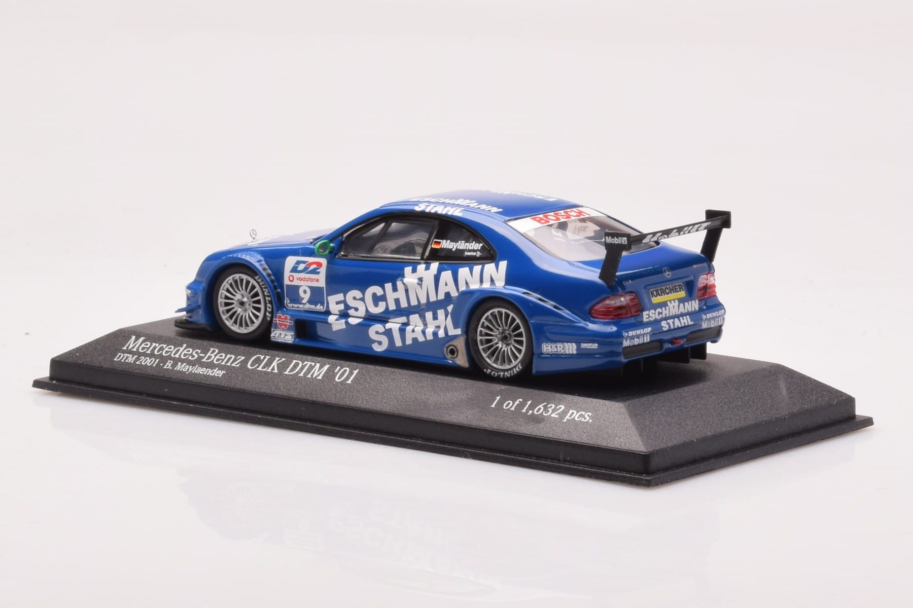 Mercedes CLK DTM Team Manthey #9 B. Maylander DTM 2001 Minichamps 1:43 400013109 Metal — billede 3 af 4