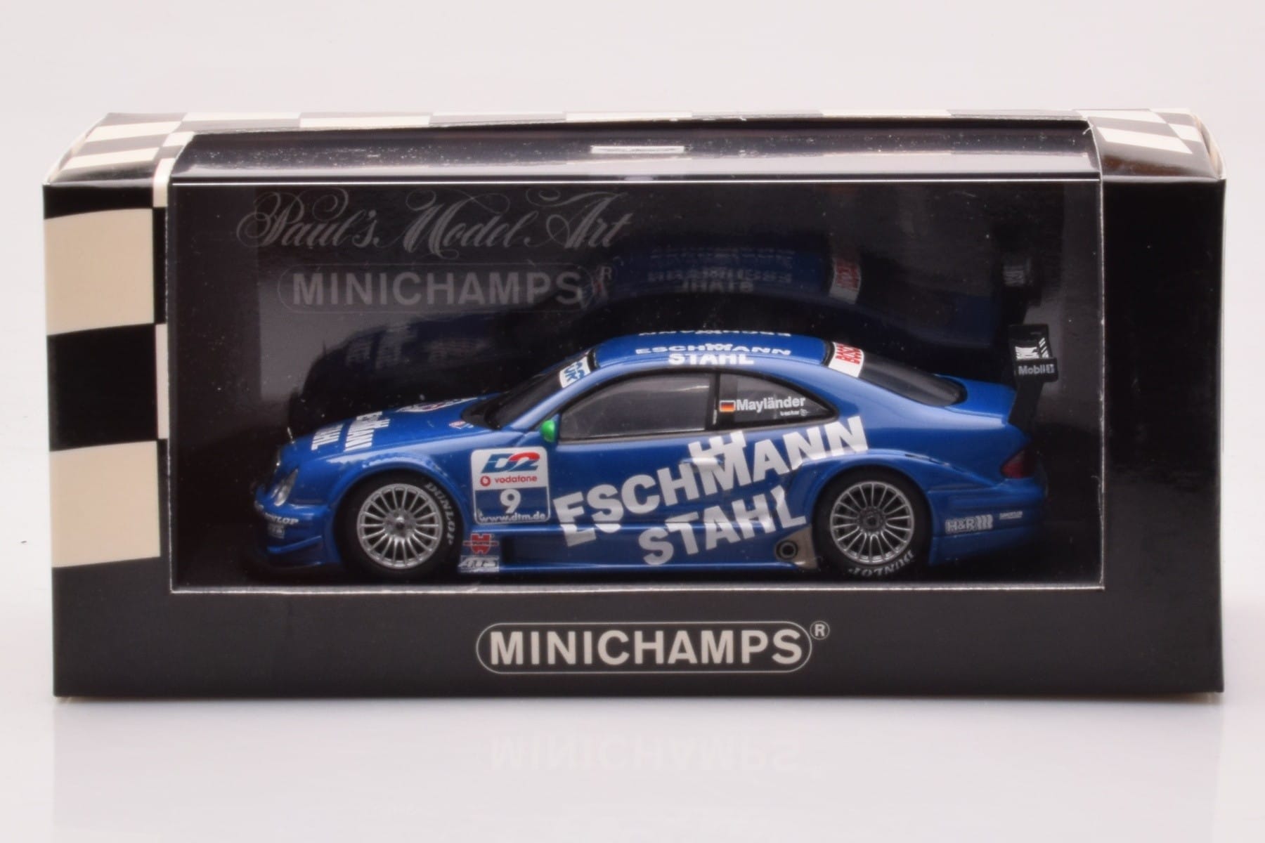 Mercedes CLK DTM Team Manthey #9 B. Maylander DTM 2001 Minichamps 1:43 400013109 Metal — billede 4 af 4