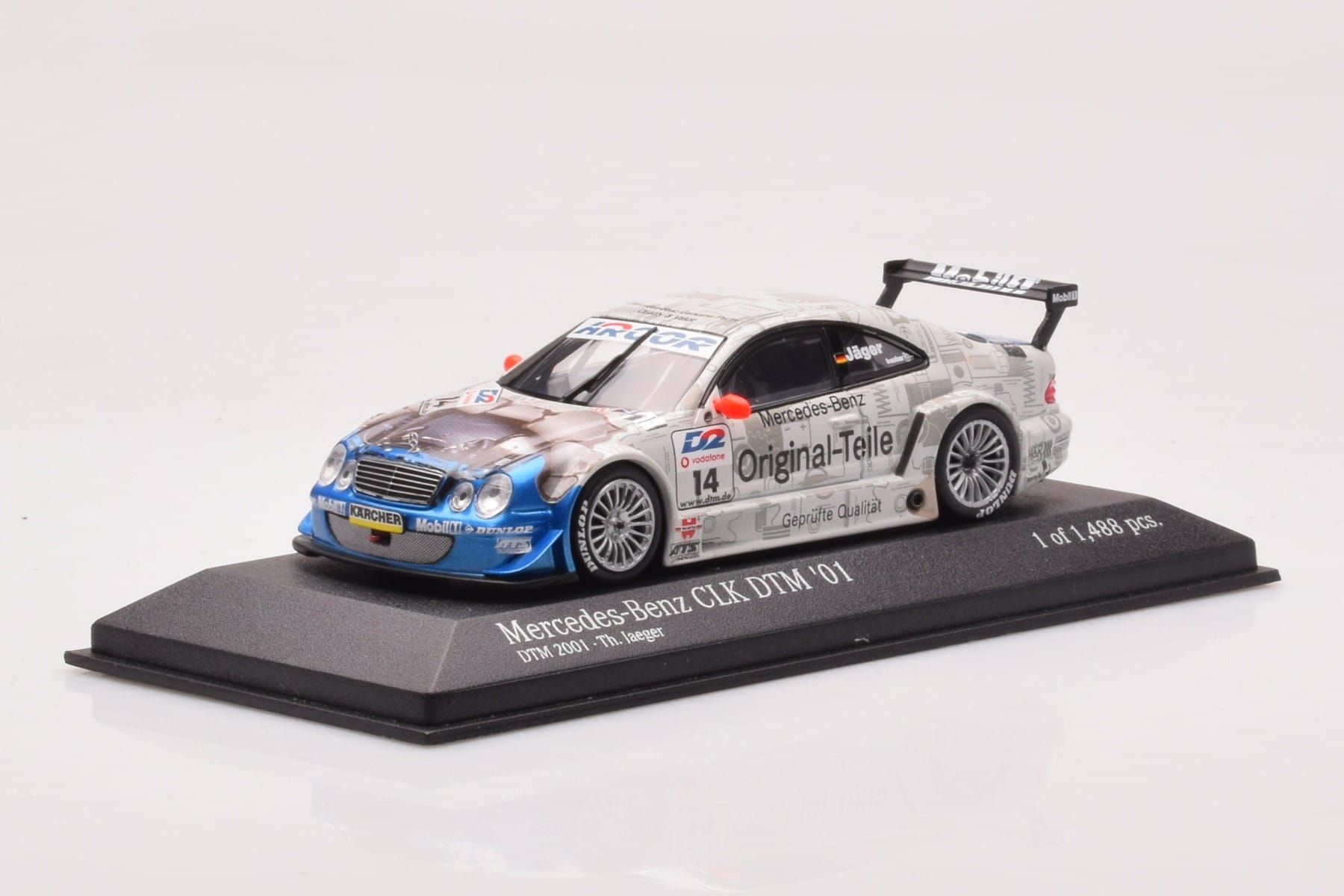 Mercedes CLK DTM Team Persson #14 Jaeger DTM 2001 Minichamps 1:43 400013714 Metal — billede 2 af 4