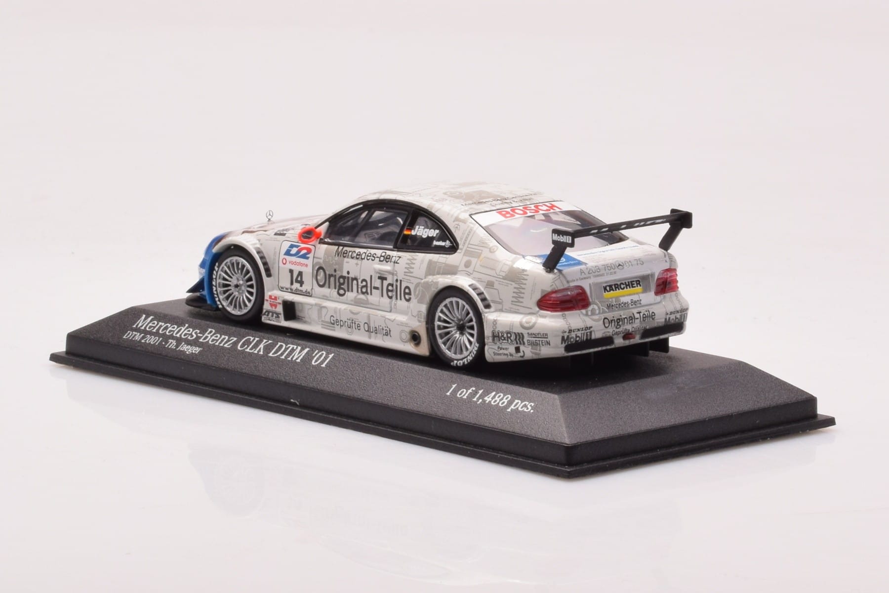 Mercedes CLK DTM Team Persson #14 Jaeger DTM 2001 Minichamps 1:43 400013714 Metal — billede 3 af 4