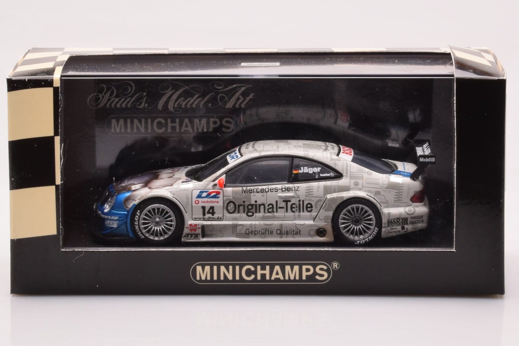 Mercedes CLK DTM Team Persson #14 Jaeger DTM 2001 Minichamps 1:43 400013714 Metal — billede 4 af 4