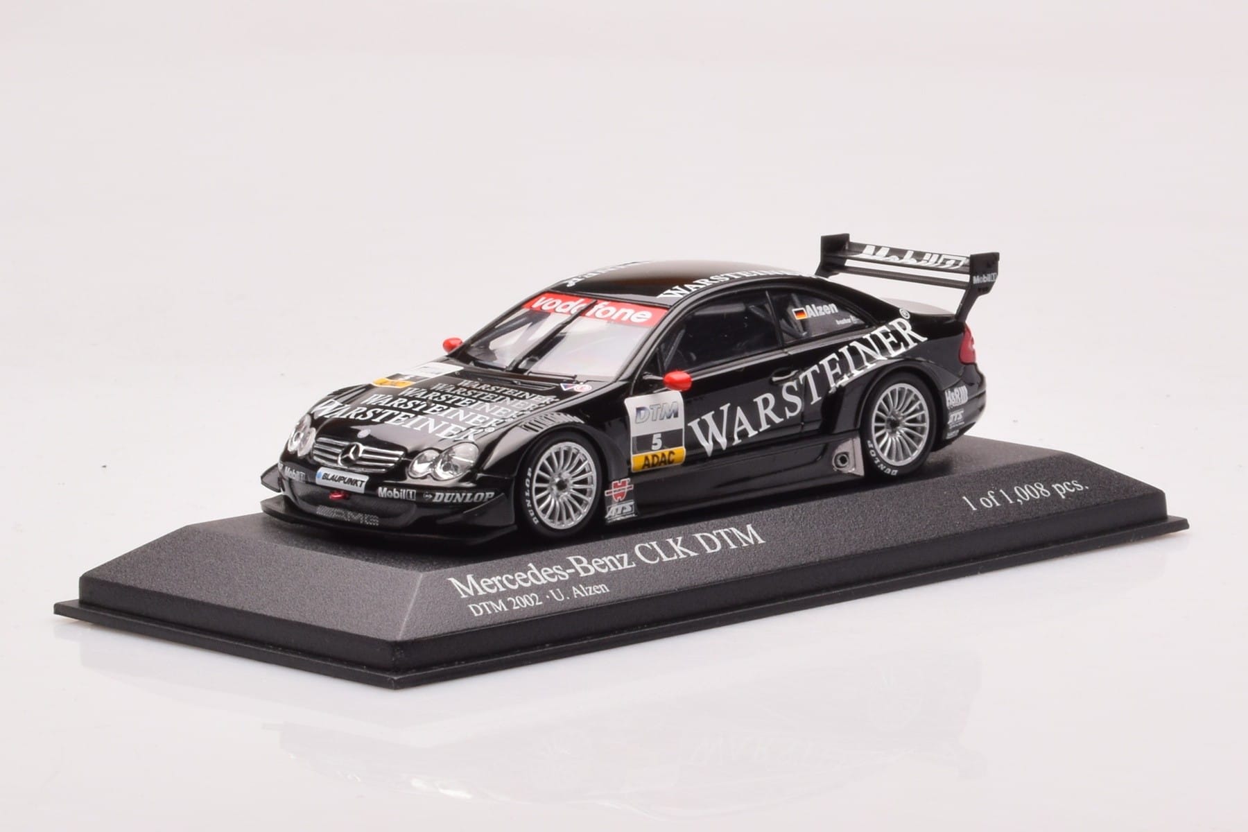 Mercedes CLK DTM Team Warsteiner AMG #5 U. Alzen DTM 2002 Minichamps 1:43 400023025 Metal — billede 2 af 4