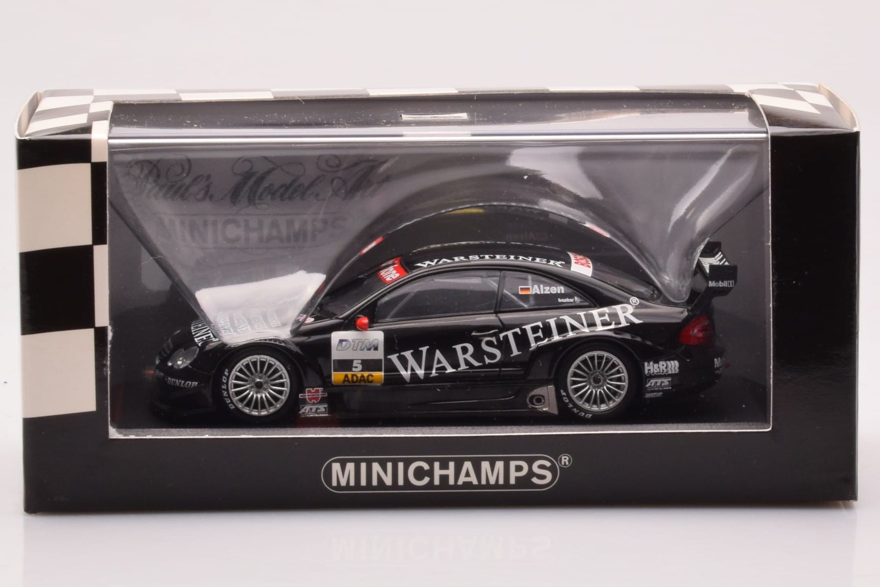 Mercedes CLK DTM Team Warsteiner AMG #5 U. Alzen DTM 2002 Minichamps 1:43 400023025 Metal — billede 4 af 4
