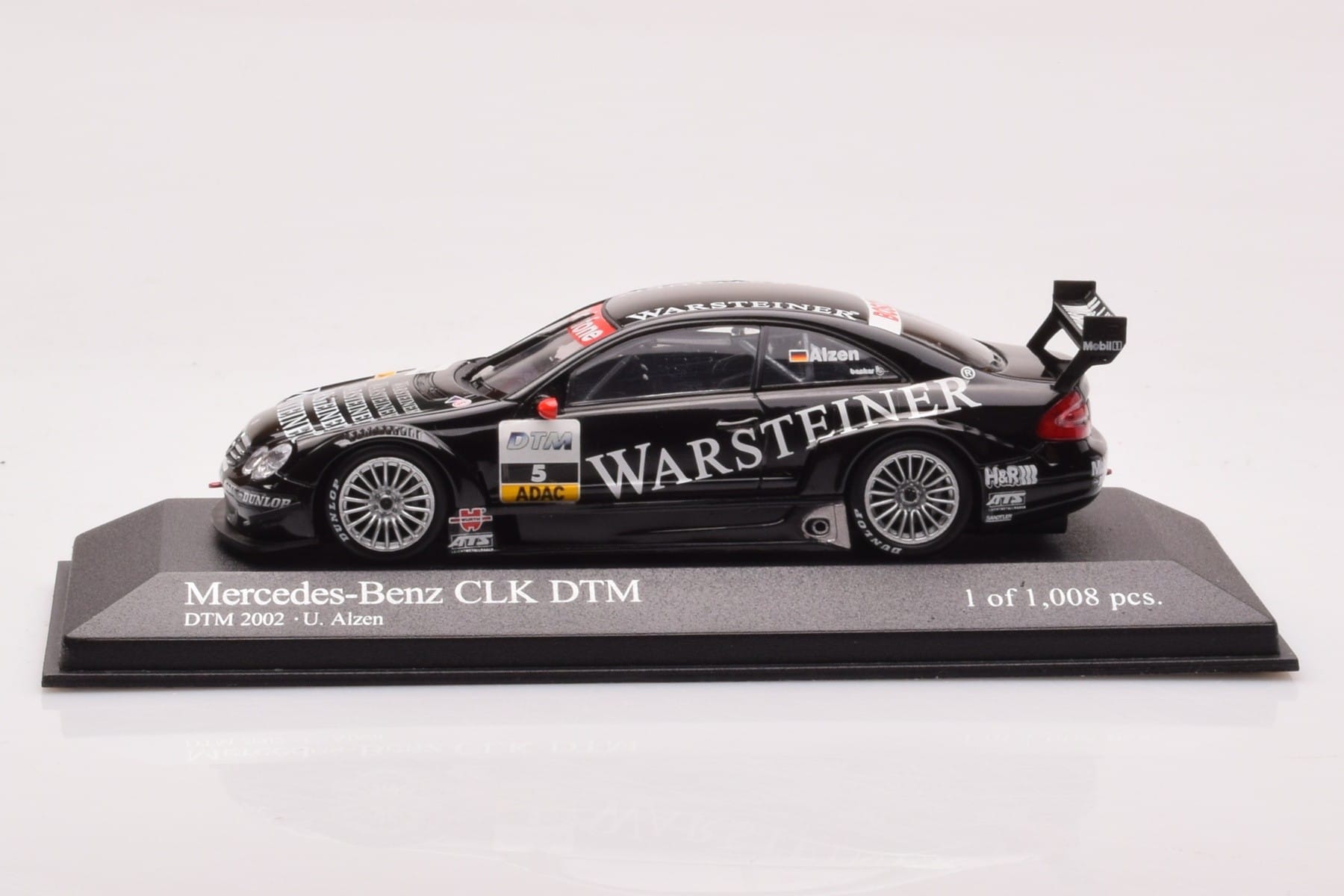 Mercedes CLK DTM Team Warsteiner AMG #5 U. Alzen DTM 2002 Minichamps 1:43 400023025 Metal