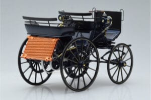 Mercedes Daimler Motorkutsche Mørkeblå Norev 1:18 183700 Metal — billede 2 af 6