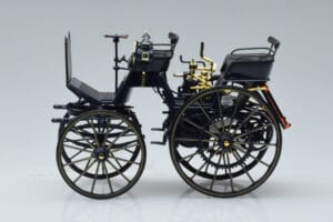 Mercedes Daimler Motorkutsche Mørkeblå Norev 1:18 183700 Metal — billede 3 af 6