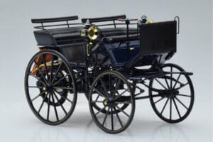 Mercedes Daimler Motorkutsche Mørkeblå Norev 1:18 183700 Metal — billede 4 af 6