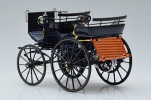 Mercedes Daimler Motorkutsche Mørkeblå Norev 1:18 183700 Metal — billede 5 af 6