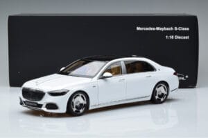 Mercedes Maybach S600 W222 V12 Biturbo Diamond Hvid Almost Real 1:18 820116 Metal — billede 11 af 11