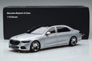 Mercedes Maybach S600 W222 V12 Biturbo Hightech Sølv Almost Real 1:18 820118 Metal — billede 12 af 12