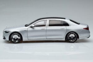 Mercedes Maybach S600 W222 V12 Biturbo Hightech Sølv Almost Real 1:18 820118 Metal — billede 5 af 12