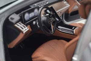 Mercedes Maybach S600 W222 V12 Biturbo Hightech Sølv Almost Real 1:18 820118 Metal — billede 10 af 12