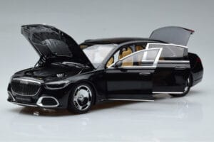 Mercedes Maybach S600 W222 V12 Biturbo Obsidian Sort Almost Real 1:18 820115 Metal — billede 2 af 11