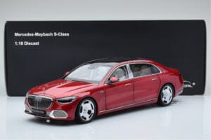 Mercedes Maybach S600 W222 V12 Biturbo Patagonia Rød Almost Real 1:18 820119 Metal — billede 10 af 10