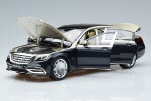 Mercedes Maybach S650 X222 Sølvblå Norev 1:18 B66960615 Metal — billede 2 af 7