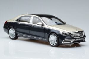 Mercedes Maybach S650 X222 Sølvblå Norev 1:18 B66960615 Metal — billede 5 af 7