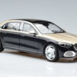 Mercedes Maybach S680 X223 Guld Sort Metallic Norev 1:18 183917 Metal - image 5 of 7
