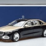Mercedes Maybach S680 X223 Guld Sort Metallic Norev 1:18 183917 Metal - image 7 of 7