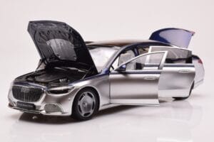 Mercedes Maybach S680 W223 Nautical Blå Cirrus Sølv Almost Real 1:18 820125 Metal — billede 2 af 8