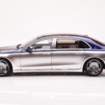 Mercedes Maybach S680 W223 Nautical Blå Cirrus Sølv Almost Real 1:18 - image 4 of 8