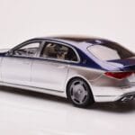 Mercedes Maybach S680 W223 Nautical Blå Cirrus Sølv Almost Real 1:18 - image 7 of 8