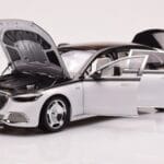 Mercedes Maybach S680 W223 Obsidian Sort Diamond Hvid Almost Real 1:18 - image 2 of 7