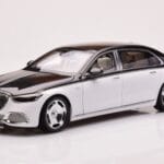 Mercedes Maybach S680 W223 Obsidian Sort Diamond Hvid Almost Real 1:18